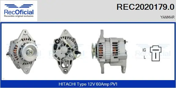 Alternateur RECOFICIAL REC2020179.0