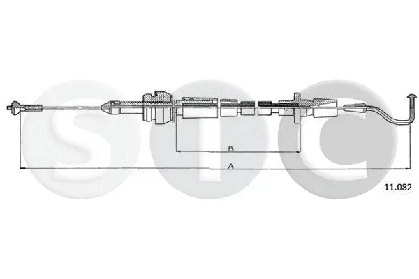 Câble d'accélération STC T483795
