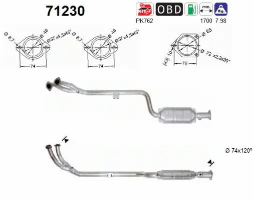 Catalyseur AS 71230