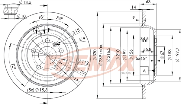 Disque de frein FREMAX BD-3508