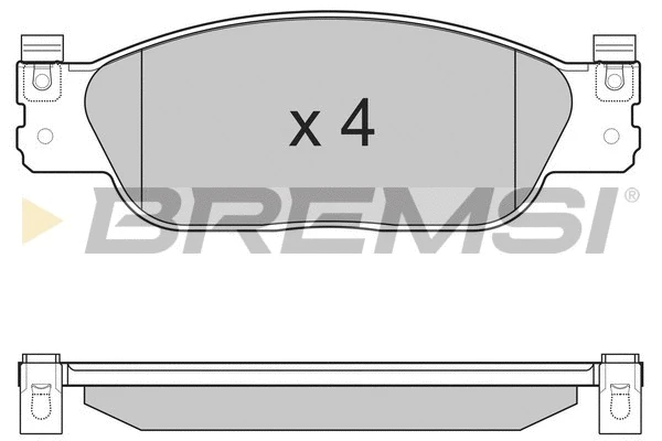 Kit de plaquettes de frein, frein à disque BREMSI BP3224