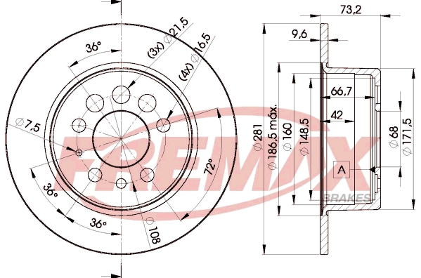 Disque de frein FREMAX BD-5782
