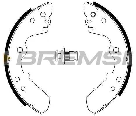 Jeu de mâchoires de frein BREMSI GF0750