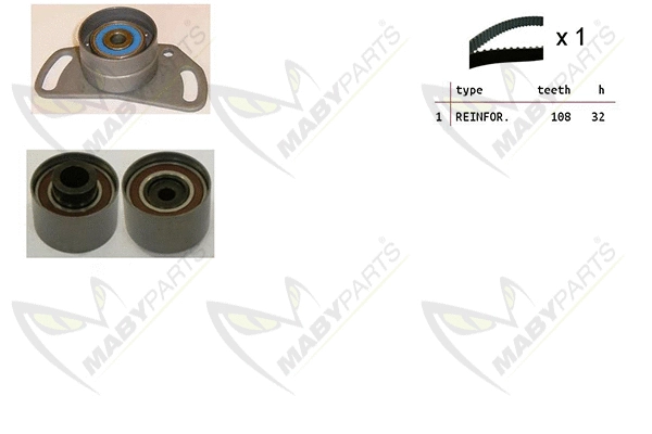 Kit de courroie crantée MABYPARTS OBK010514