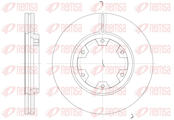 Disque de frein REMSA 6466.10