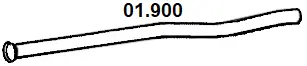 Tuyau d'échappement NOVAK 01.900