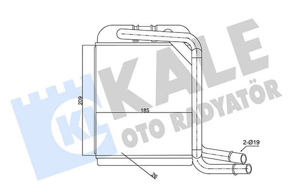 Système de chauffage KALE OTO RADYATÖR 347380