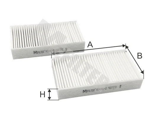 Filtre, air de l'habitacle MFILTER K 9191-2