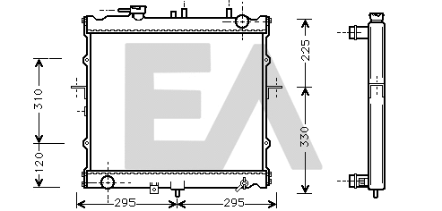 Radiateur, refroidissement du moteur EACLIMA 31R36069