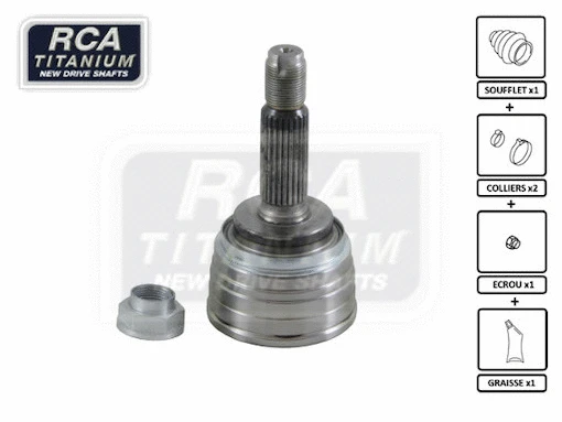 Jeu de joints, arbre de transmission RCA FRANCE MI16