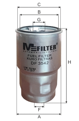 Filtre à carburant MFILTER DF 3542