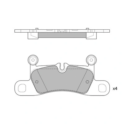 Kit de plaquettes de frein, frein à disque HAGEN GP2319