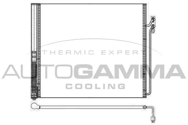 Condenseur, climatisation AUTOGAMMA 107136