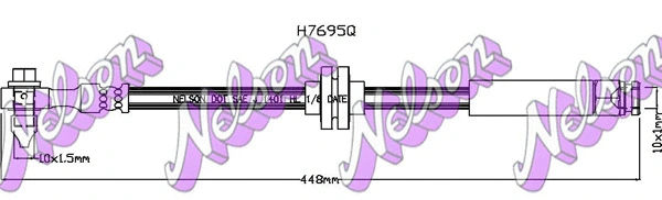 Flexible de frein KAWE H7695Q