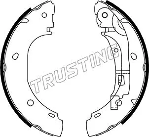 Jeu de mâchoires de frein TRUSTING 034.106