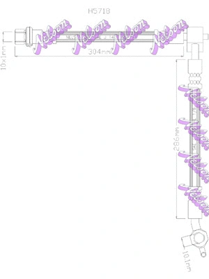 Flexible de frein KAWE H5718