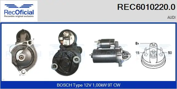 Démarreur RECOFICIAL REC6010220.0