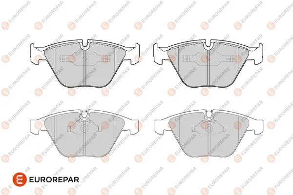 Kit de plaquettes de frein, frein à disque EUROREPAR 1686273780