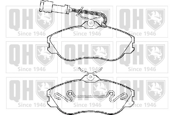 Kit de plaquettes de frein, frein à disque QUINTON HAZELL BP958