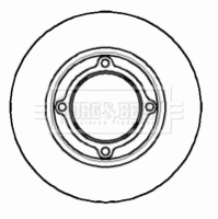 Disque de frein BORG & BECK BBD5024