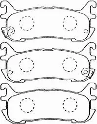 Kit de plaquettes de frein, frein à disque AISIN E2N030