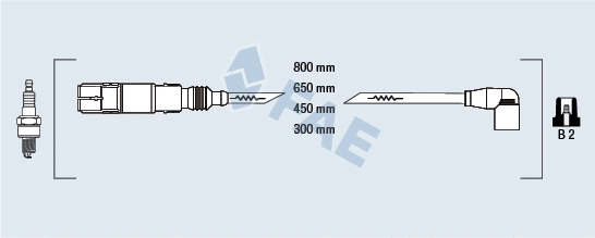 Kit de câbles d'allumage FAE 85874