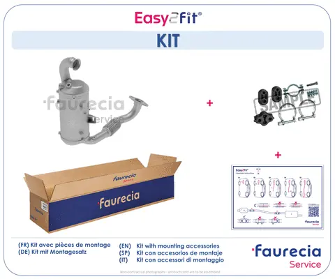 Filtre à particules / à suie, échappement Faurecia FS30402F