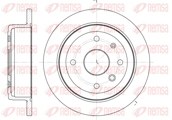 Disque de frein REMSA 6877.00