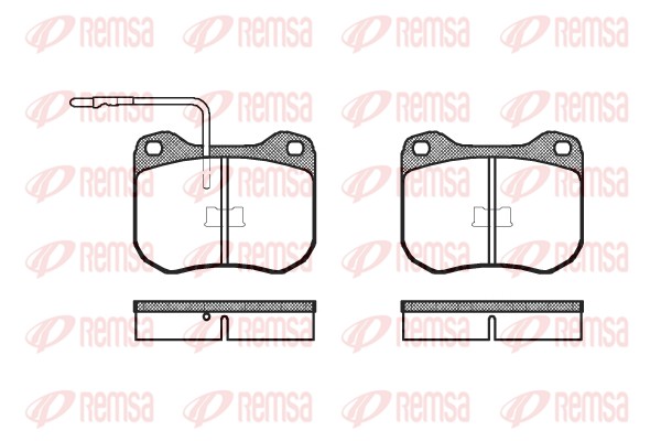 Kit de plaquettes de frein, frein à disque REMSA 0001.02