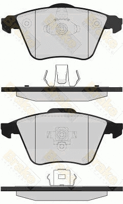 Kit de plaquettes de frein, frein à disque Brake ENGINEERING PA1628