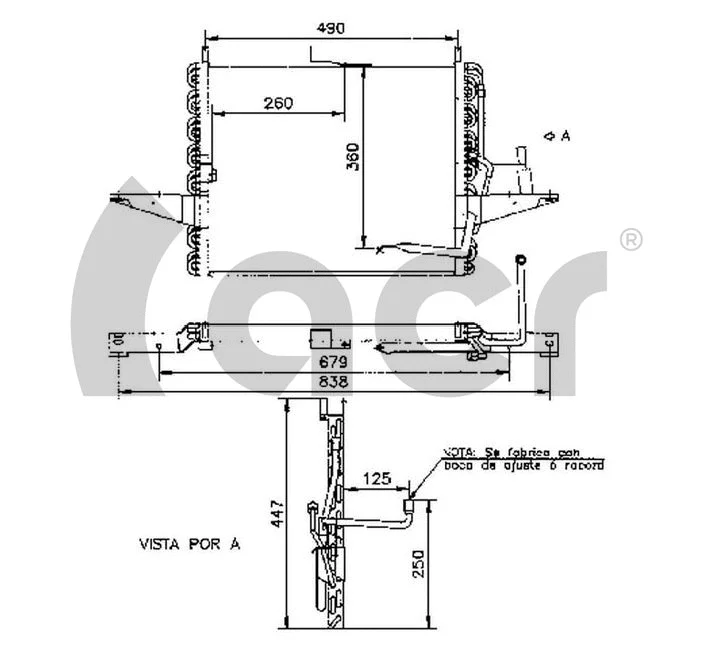 Condenseur, climatisation ACR 300167