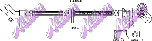 Flexible de frein KAWE H4406Q