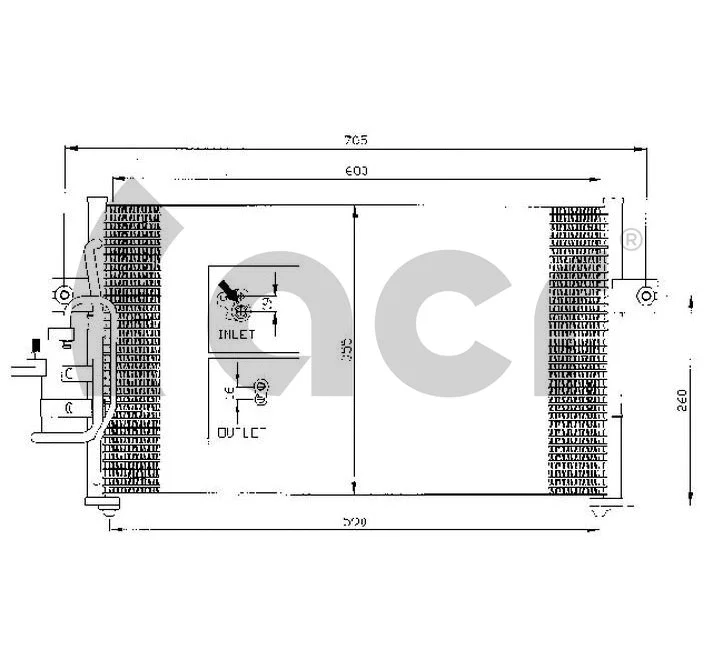 Condenseur, climatisation ACR 300419