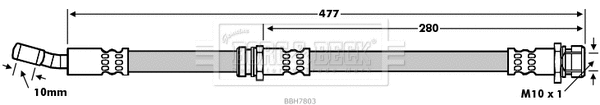 Flexible de frein BORG & BECK BBH7803