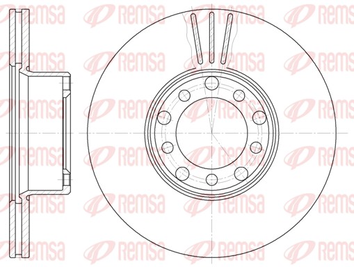 Disque de frein REMSA 6274.10