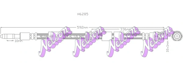 Flexible de frein KAWE H6285