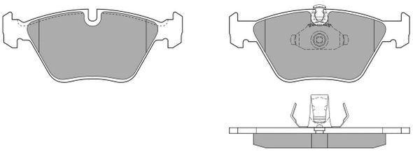 Kit de plaquettes de frein, frein à disque FREMAX FBP-0624-01
