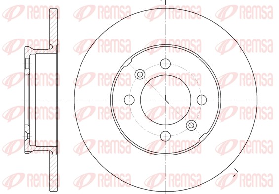 Disque de frein REMSA 6839.00