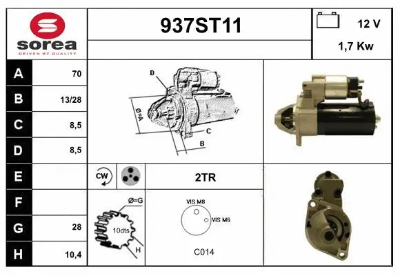 Démarreur STARTCAR 937ST11