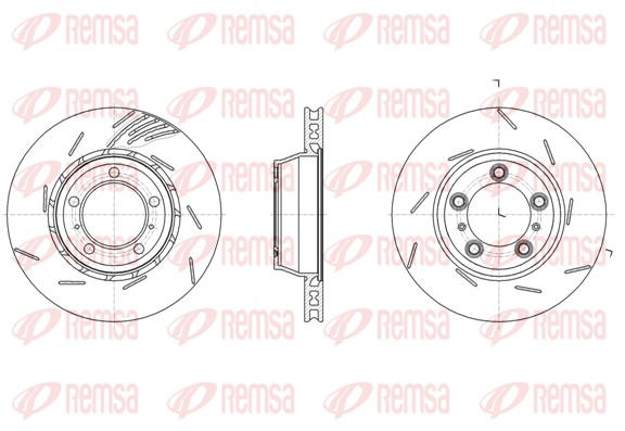 Disque de frein REMSA 61861.10
