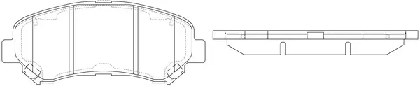 Kit de plaquettes de frein, frein à disque FIT FP1338