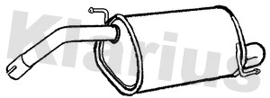 Silencieux arrière KLARIUS 221201