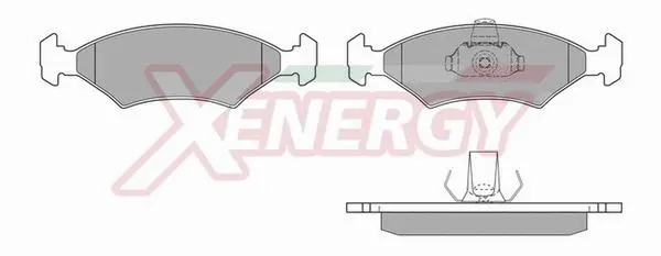 Kit de plaquettes de frein, frein à disque AP XENERGY X40102