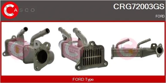 Radiateur, réaspiration des gaz d'échappement CASCO CRG72003GS