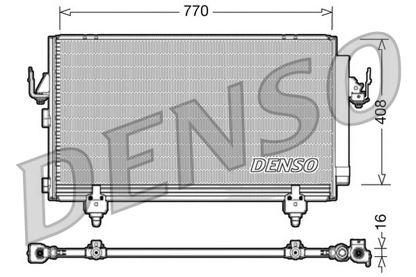 Condenseur, climatisation DENSO DCN50031