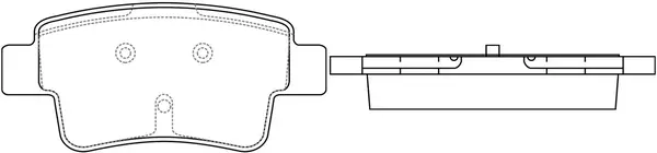 Kit de plaquettes de frein, frein à disque SB BP41481