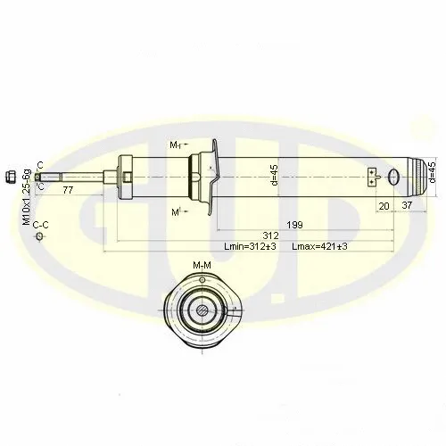 Amortisseur G.U.D. GSA341460