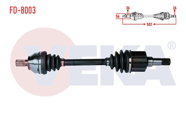 Arbre de transmission VEKA FD-8003