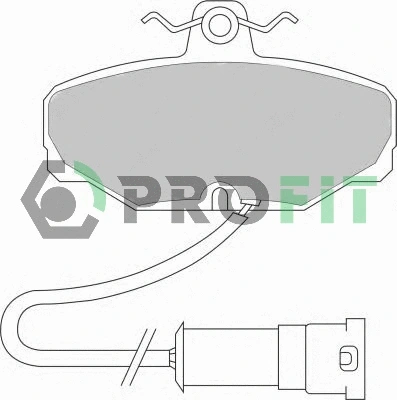 Kit de plaquettes de frein, frein à disque PROFIT 5000-0408