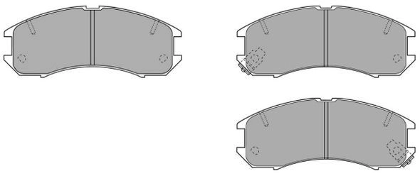 Kit de plaquettes de frein, frein à disque FREMAX FBP-0740
